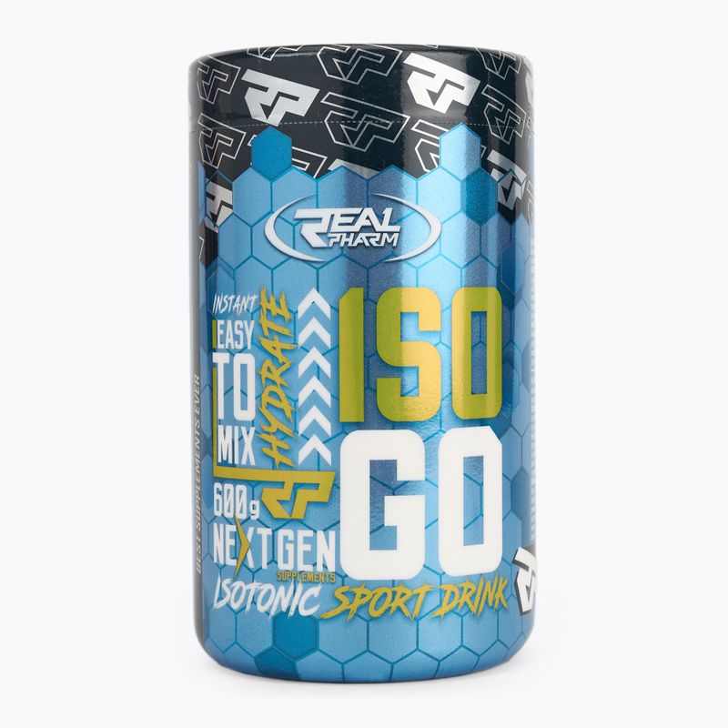 Izotoninis gėrimas Real Pharm ISO GO 600 g mango-maracuja