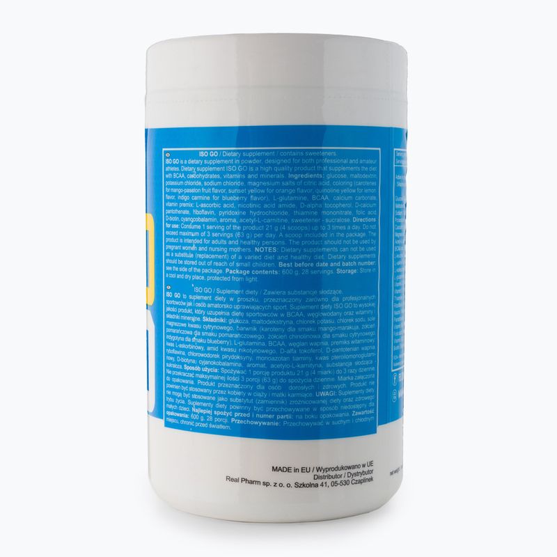 ISO GO Real Pharm amino rūgštys 600g oranžinė 701169 3