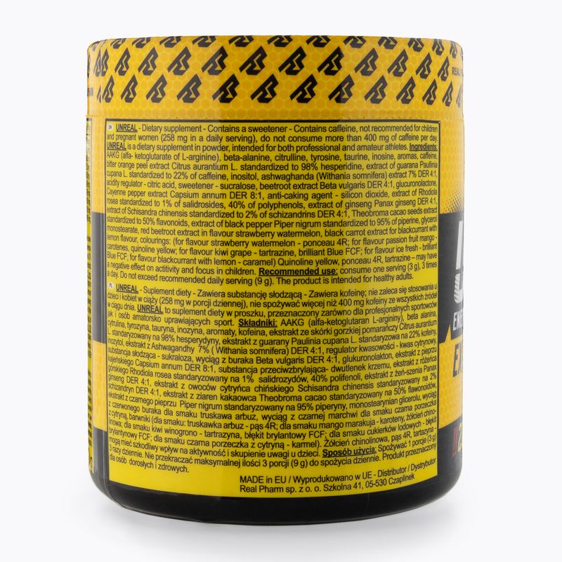 Prieš treniruotę Real Pharm Unreal 360g juodųjų serbentų 701510 2