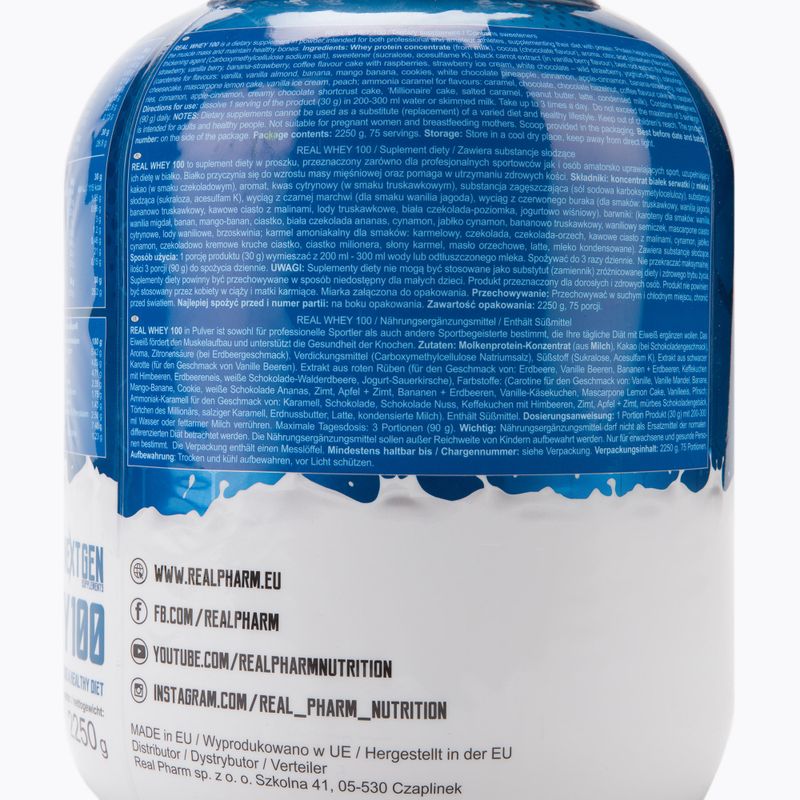 Išrūgos Real Pharm Real 2,25 kg vanilinių uogų 701701 2