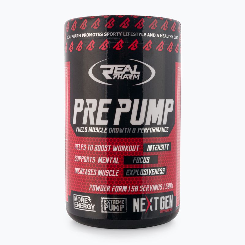 Real Pharm Pre Pump prieš treniruotę 500g kivių ir acto 702364