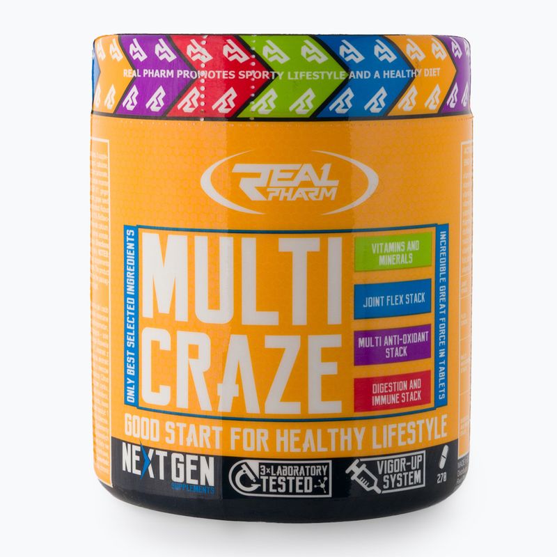 Multi Craz Real Pharm vitaminų ir mineralų kompleksas 270 tablečių 705020