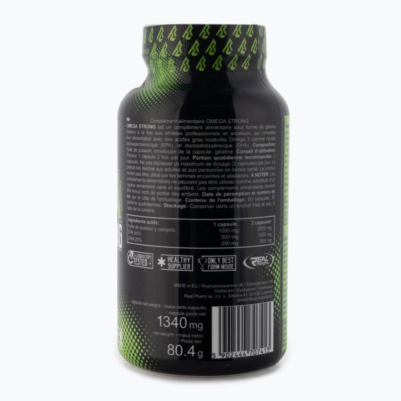 Riebalų rūgštys Real Pharm Omega Strong 60 tablečių 3