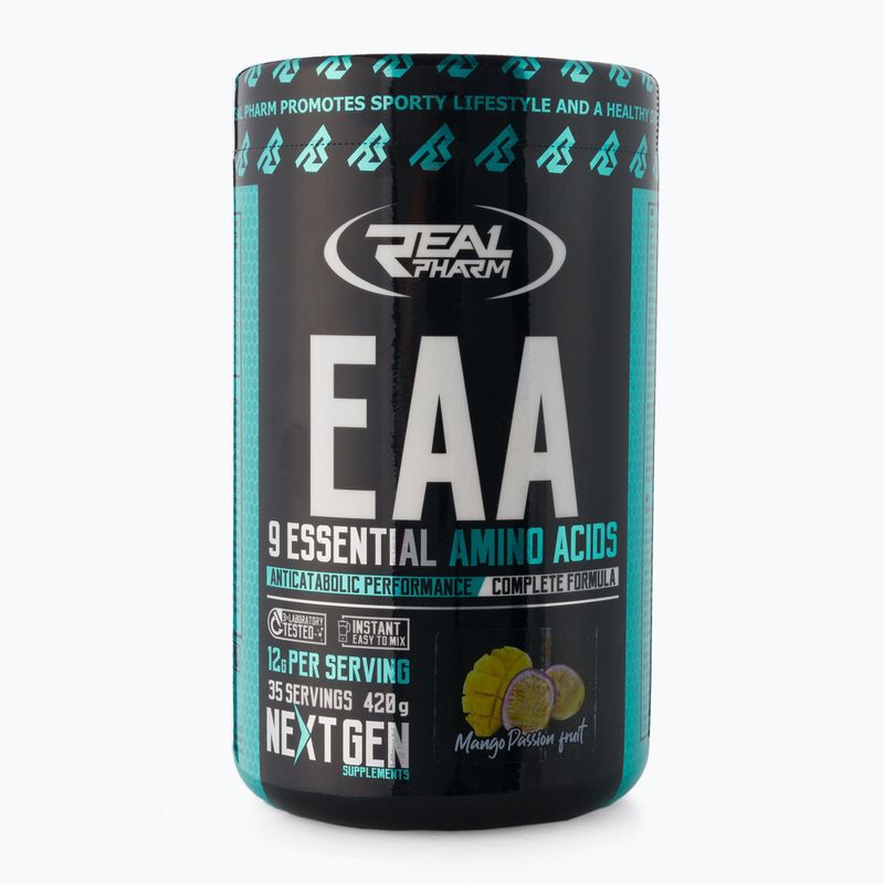 EAA Real Pharm amino rūgštys 420g mango-maracuja 708151