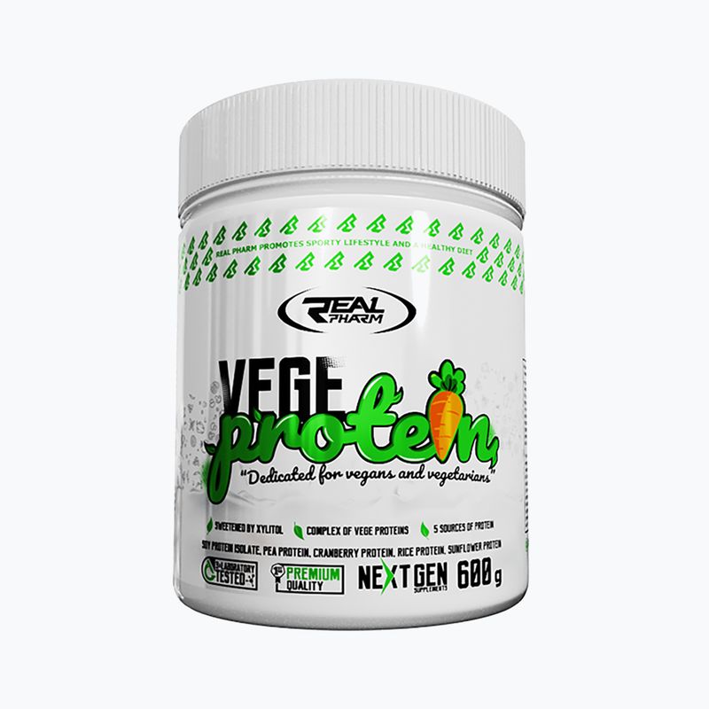 Real Pharm Vege Protein 600g šokolado 709080