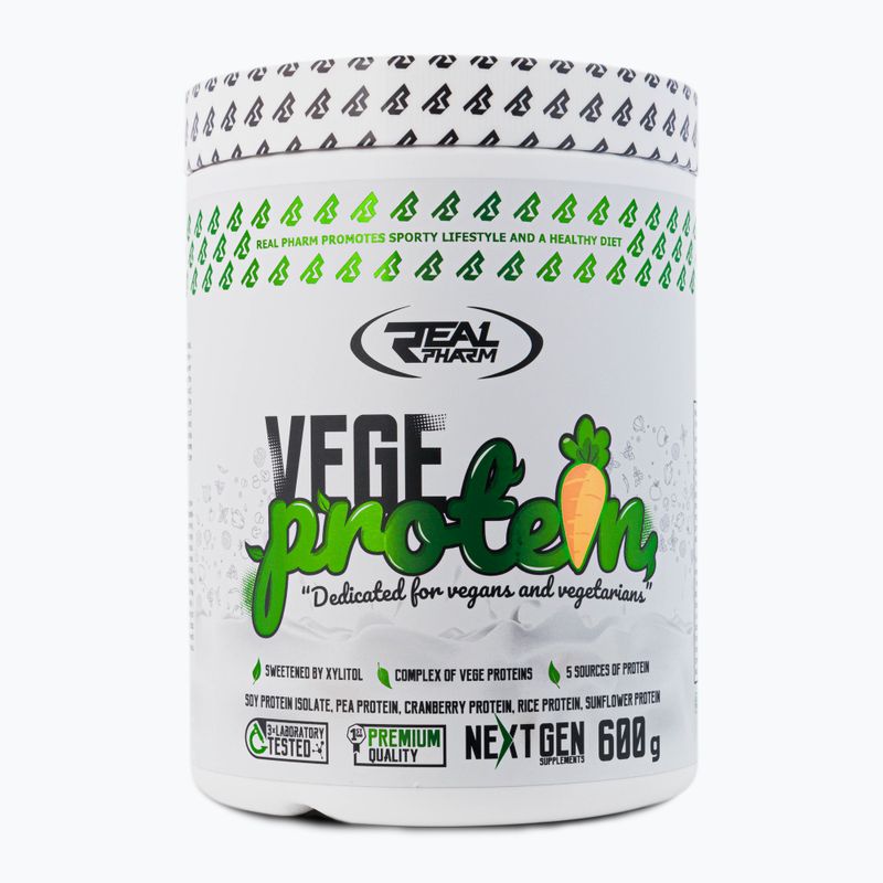 Real Pharm Vege Protein 600g sūdytos karamelės 709103