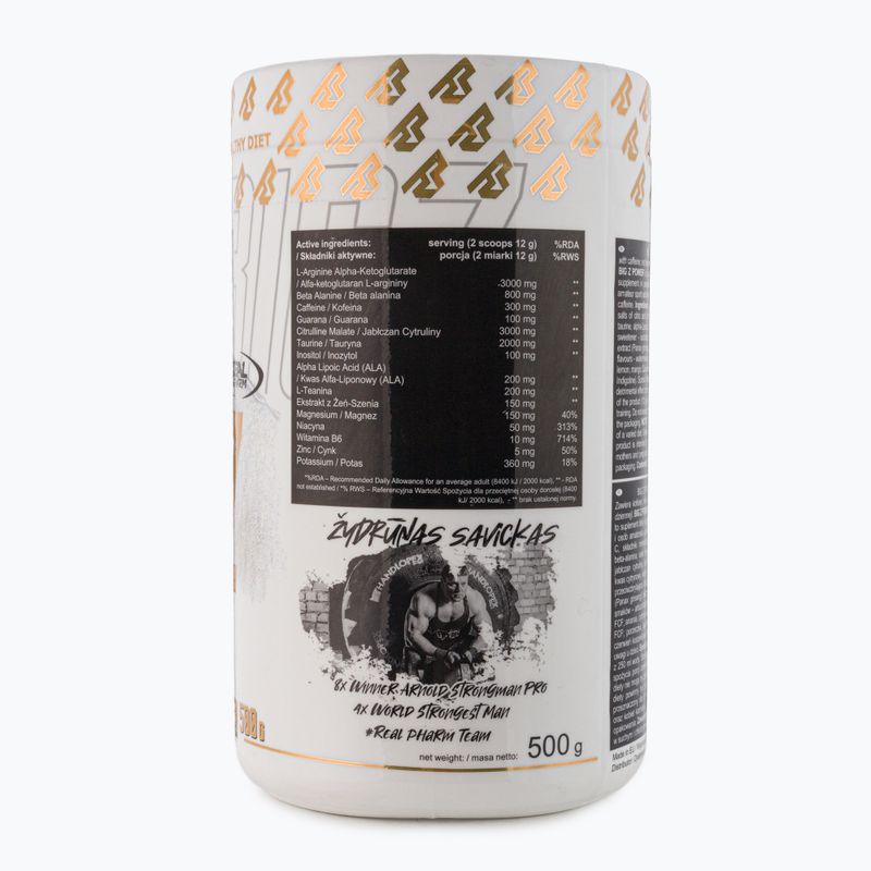 Real Pharm Big Z prieš treniruotę 500g citrinų ir apelsinų 710147 2