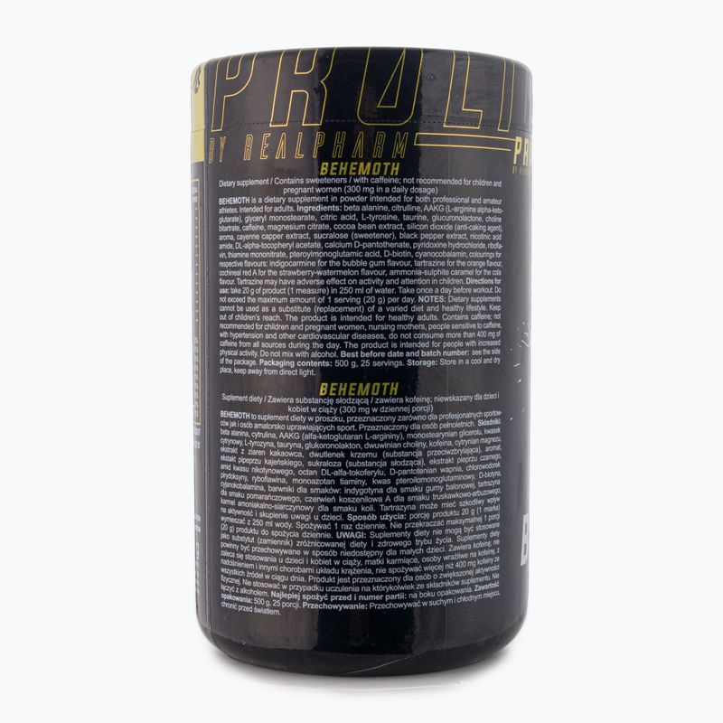 Real Pharm Behemot prieš treniruotę 500g mango-maracuja 714183 2