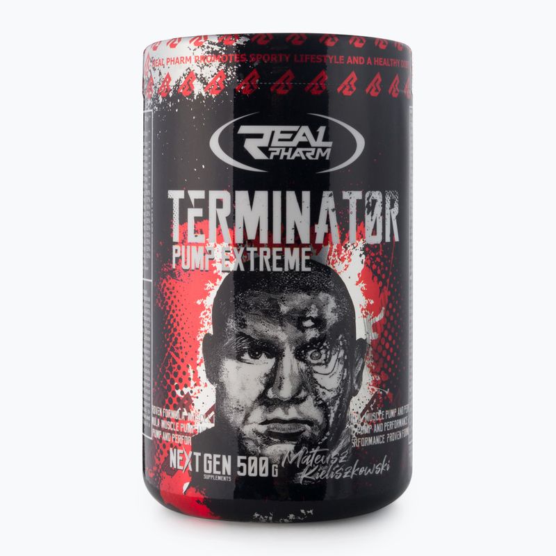 Real Pharm Terminator prieš treniruotę 500g vynuogių 715029