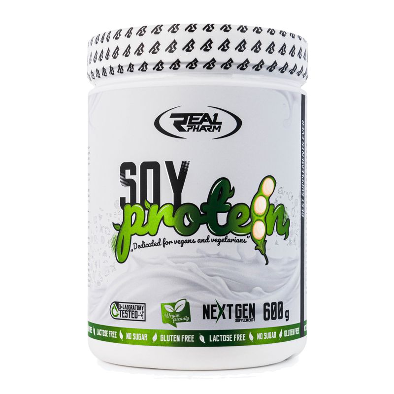Real Pharm sojų baltymai 600g bananų 715326