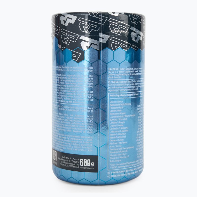 Izotoninis gėrimas Real Pharm ISO GO 600 g lemon 2