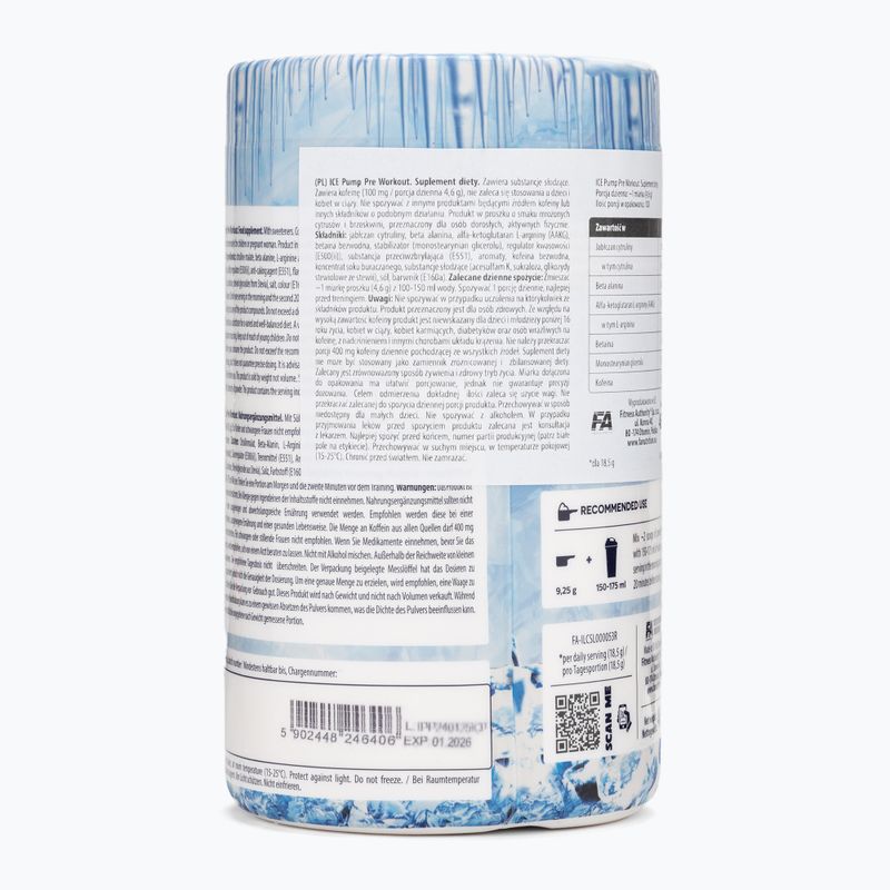 Prieš treniruotę Fitness Authority Fa Ice Pump Pre Workout 463 g icy citrus/peach 3