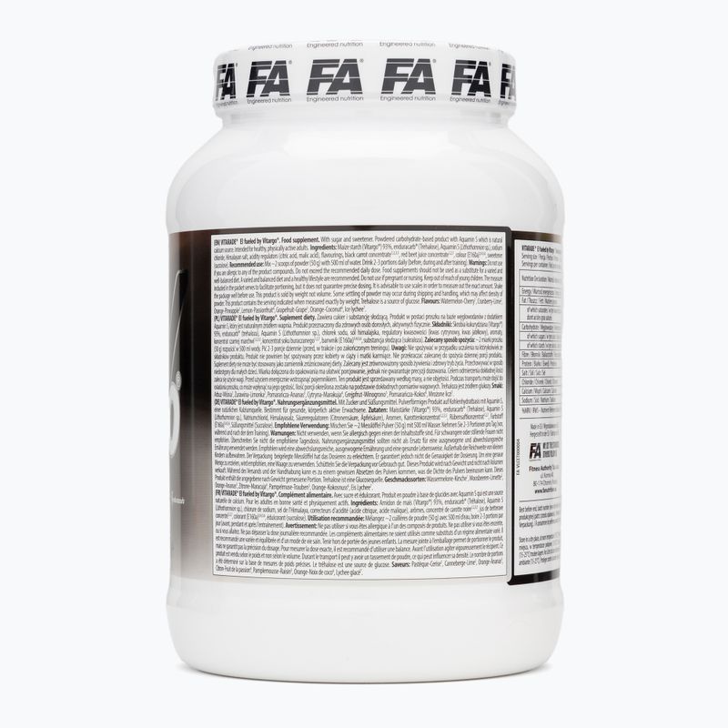 Angliavandeniai Fitness Authority FA Vitargo Liquid Energy 1 kg orange/coconut 3