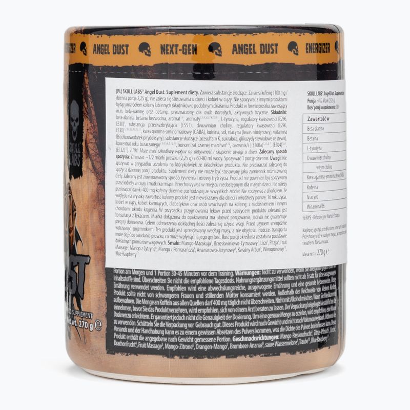 Gėrimas prieš treniruotę Fitness Authority Skull Labs Ange Dust 270 g mango/lemon 3