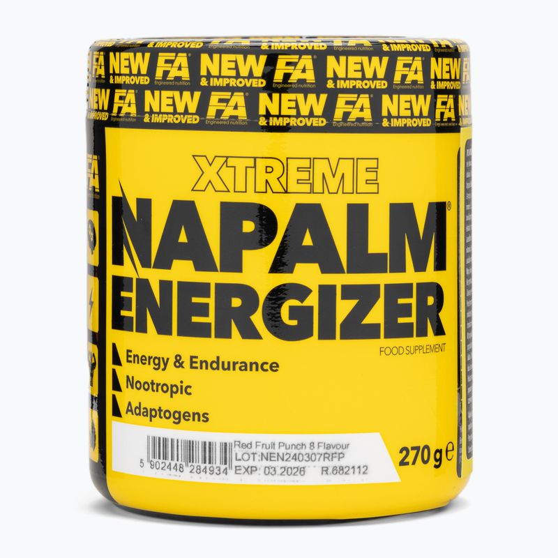 Gėrimas prieš treniruotę Fitness Authority Napalm Energizer 270 g red fruit punch