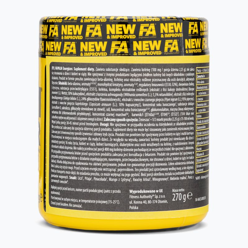 Gėrimas prieš treniruotę Fitness Authority Napalm Energizer 270 g red fruit punch 3