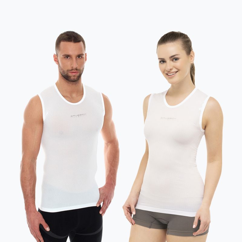 Termoaktyvūs marškinėliai Brubeck Base Layer balti