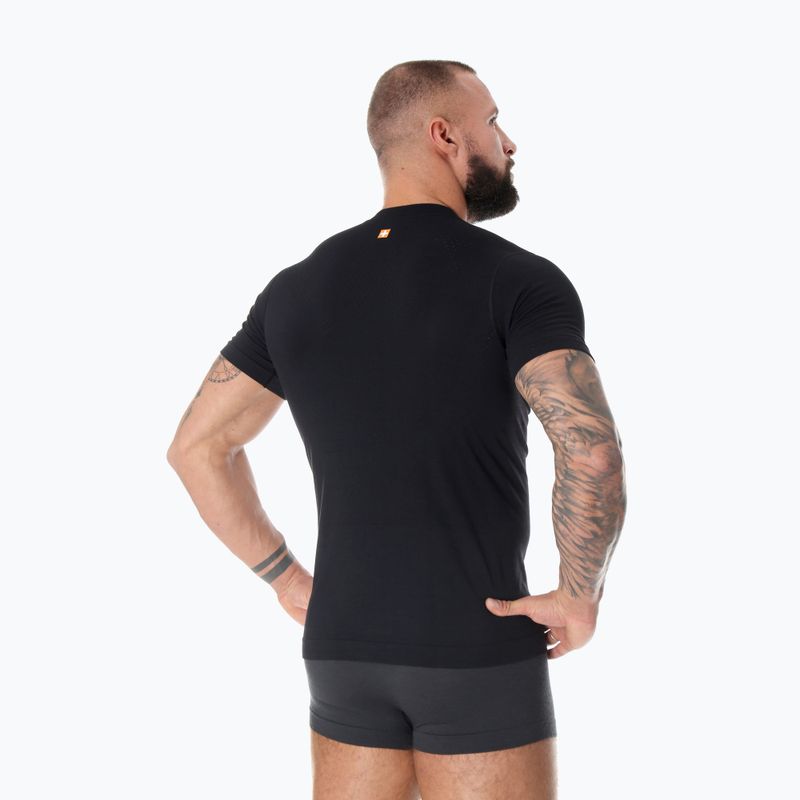 Vyriški termoaktyvūs marškinėliai Brubeck Outdoor Merino Wool Pro juodi/vilkas 3 2
