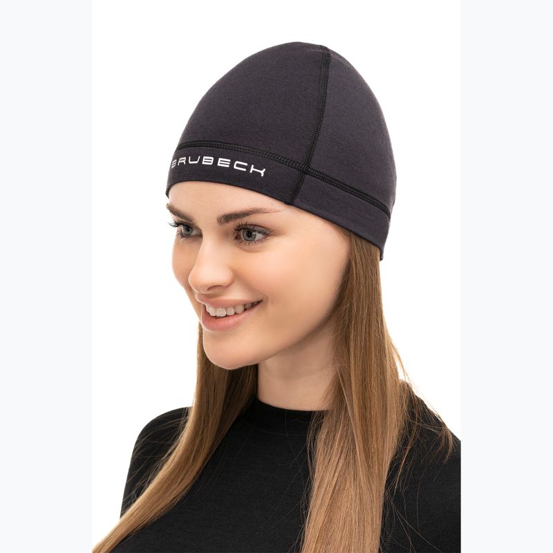 Termoaktyvi kepurė Brubeck Merino Wool black 2