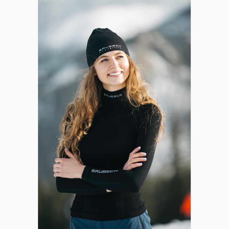 Brubeck LS11930 Extreme Wool termo megztinis juodos spalvos 4