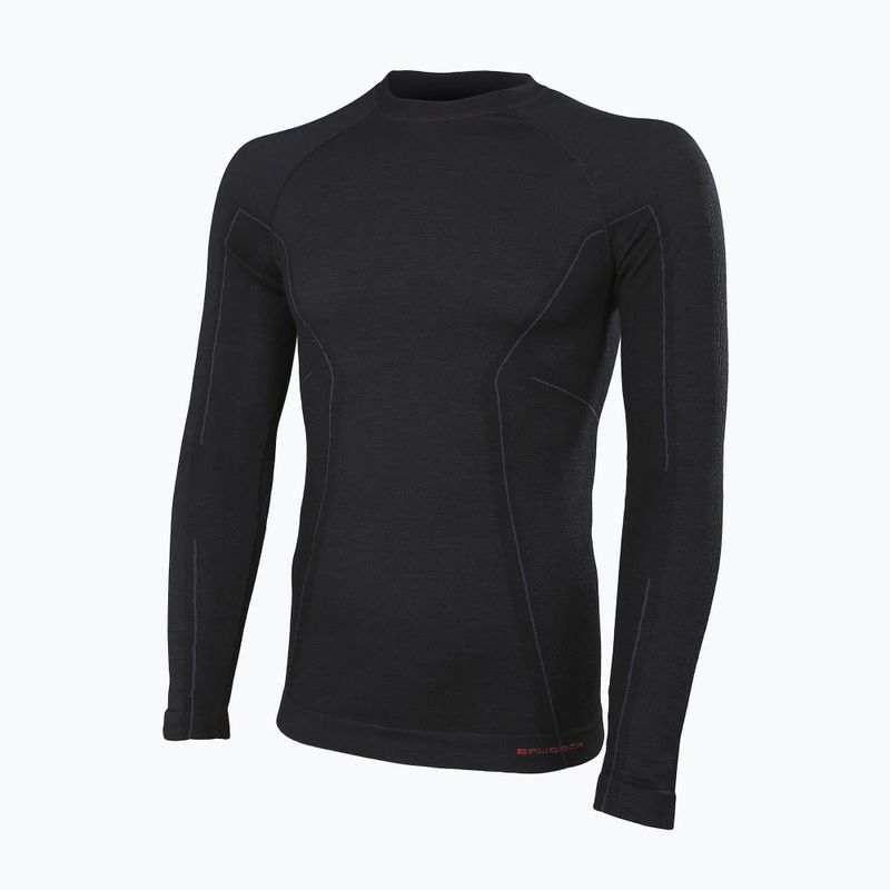 Vyriški termoaktyvūs marškinėliai Brubeck Active Wool juoda 2