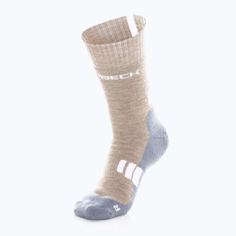 Moteriškos trekingo kojinės Brubeck BTR002 Trekking Light brown/grey 5