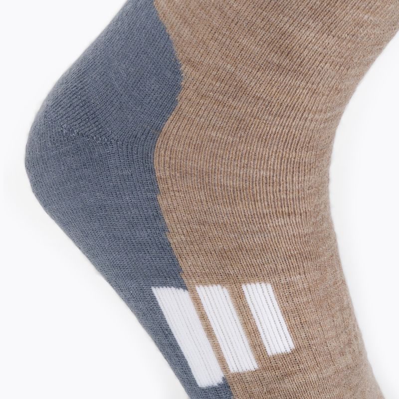 Moteriškos trekingo kojinės Brubeck BTR002 Trekking Light brown/grey 4