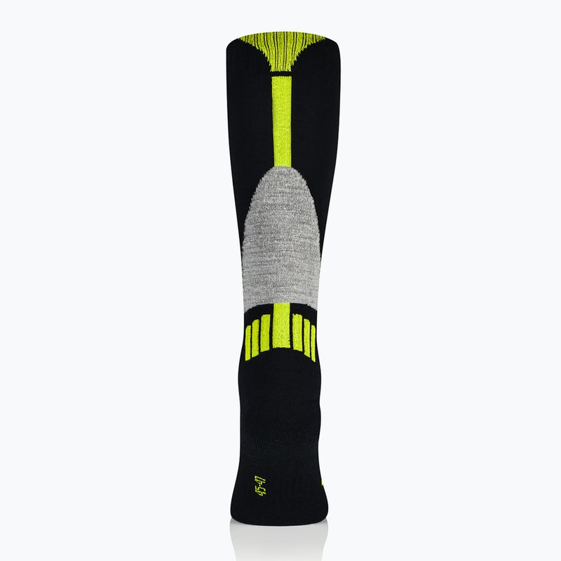 Vyriškos slidinėjimo kojinės Brubeck Ski Force juodos / žalios 3