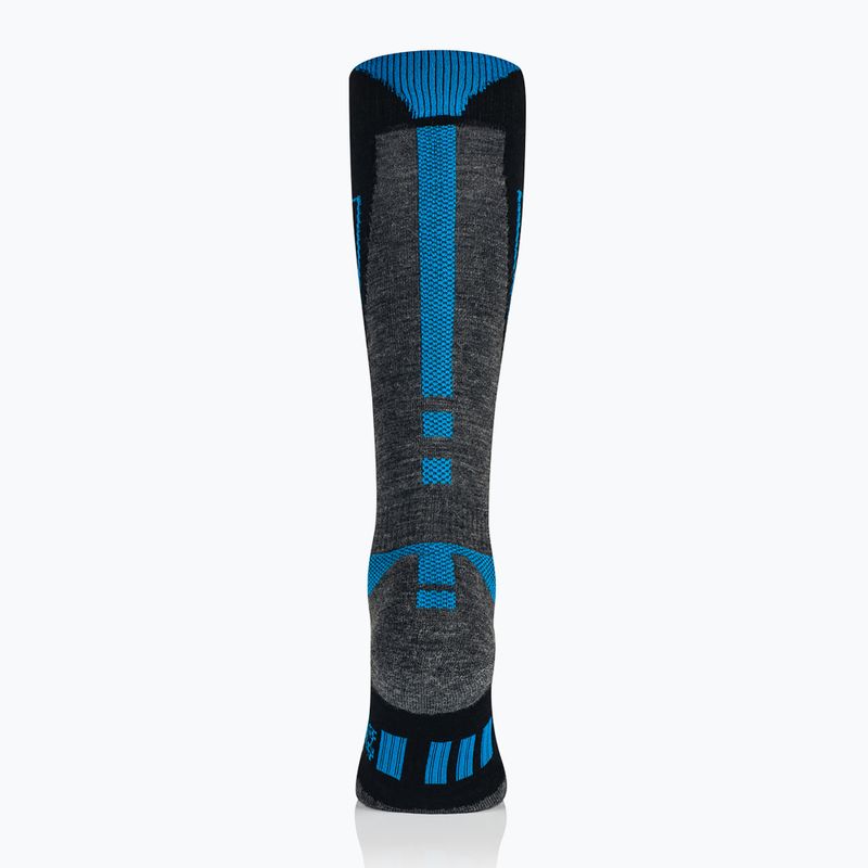 Vyriškos slidinėjimo kojinės Brubeck Snow Force Light pilkos/mėlynos 3