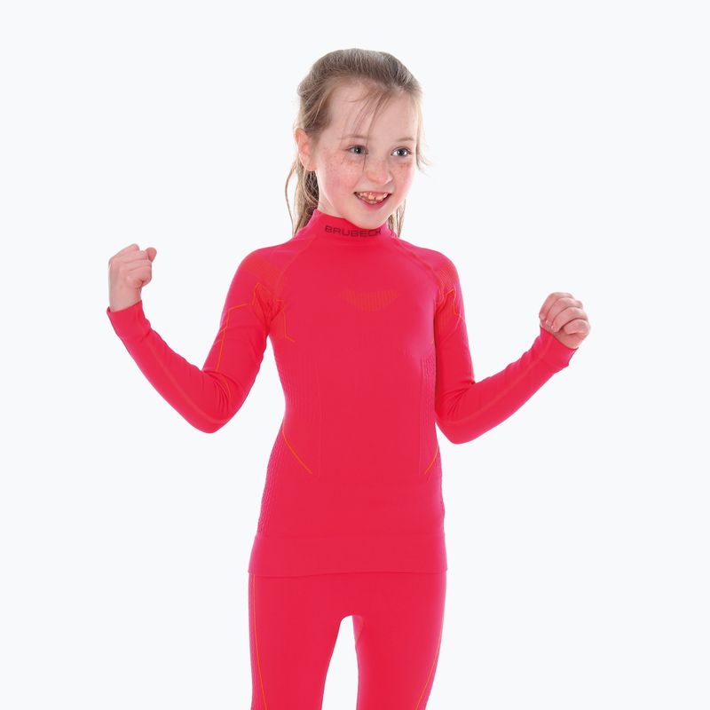 Vaikiški termo megztiniai Brubeck LS13650 Thermo raspberry