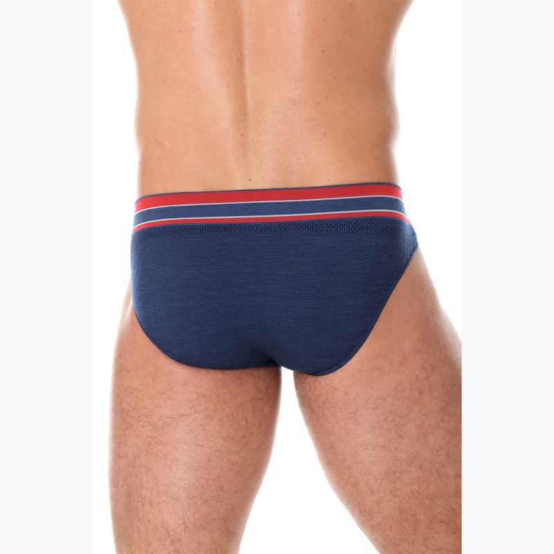 Vyriškos termoaktyvios glaudės Brubeck Active Wool tamsiai mėlynos 3