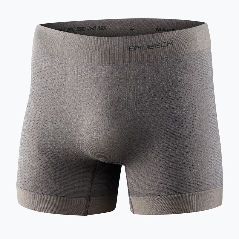 Vyriški termo šortai Brubeck BX11160 Base Layer pilkos spalvos 4