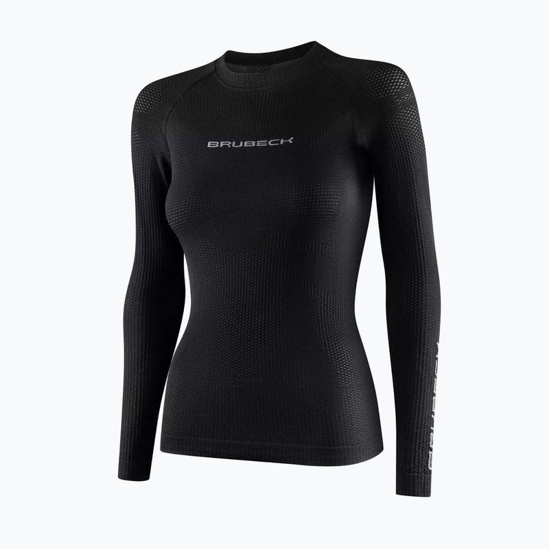 Moteriški bėgimo marškinėliai ilgomis rankovėmis Brubeck LS15950 3D Run Pro black