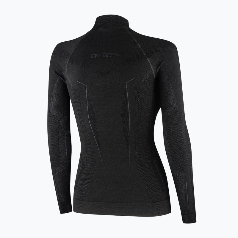 Moteriški termoaktyvūs marškinėliai Brubeck Extreme Merino juoda 6