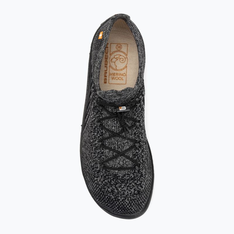 Moteriški barefoot batai Brubeck Barefoot Merino tamsiai pilki/juodi 5