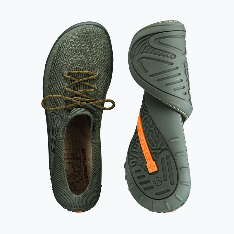 Vyriški barefoot batai Brubeck SH5009M Barefoot Merino khaki/khaki 6
