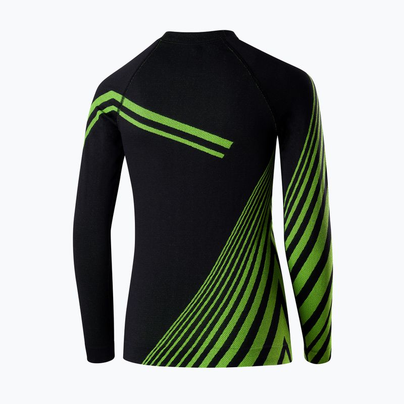 Vaikiškas termo apatinių rinkinys Brubeck Dry Junior black/neon 3