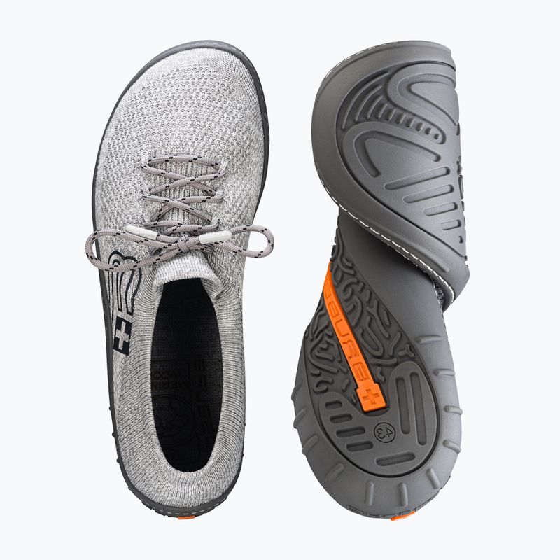 Vyriški barefoot batai Brubeck SH5009M Barefoot Merino light gray/graphite 6