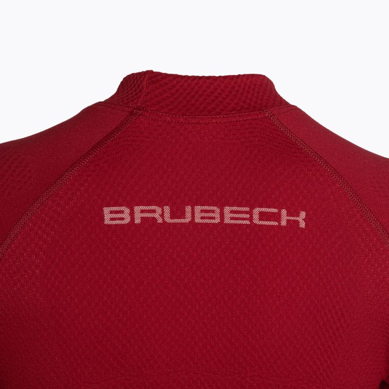 Moteriški termoaktyvūs marškinėliai Brubeck Extreme Thermo bordo 6