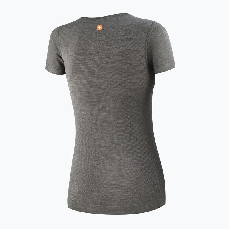 Moteriški termo marškinėliai Brubeck Outdoor Merino Wool Pro SS grey/deer 4