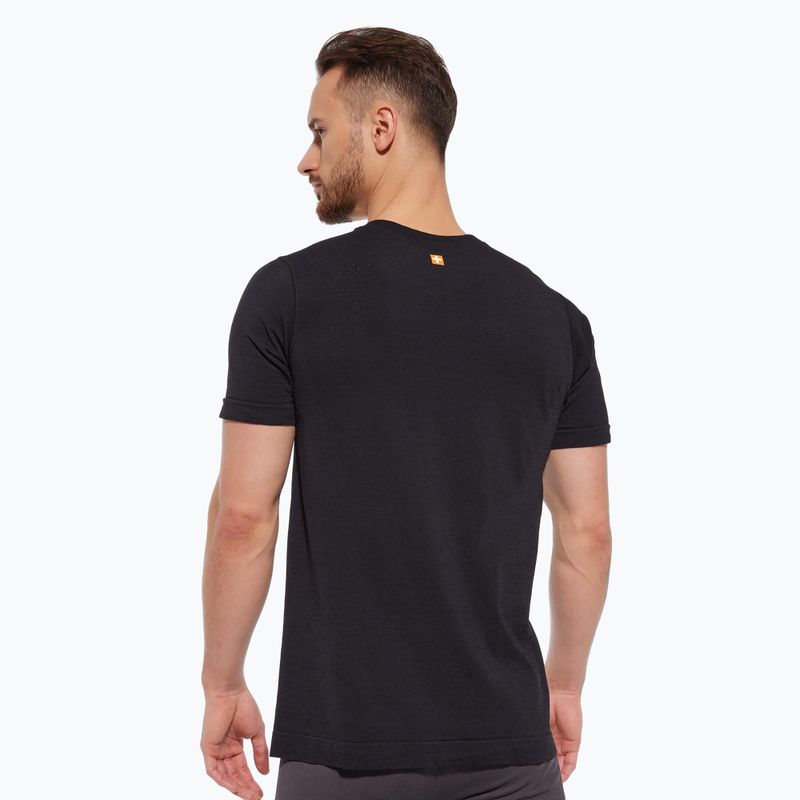 Vyriški termo marškinėliai Brubeck Outdoor Merino Wool Pro SS black/bear 2 2