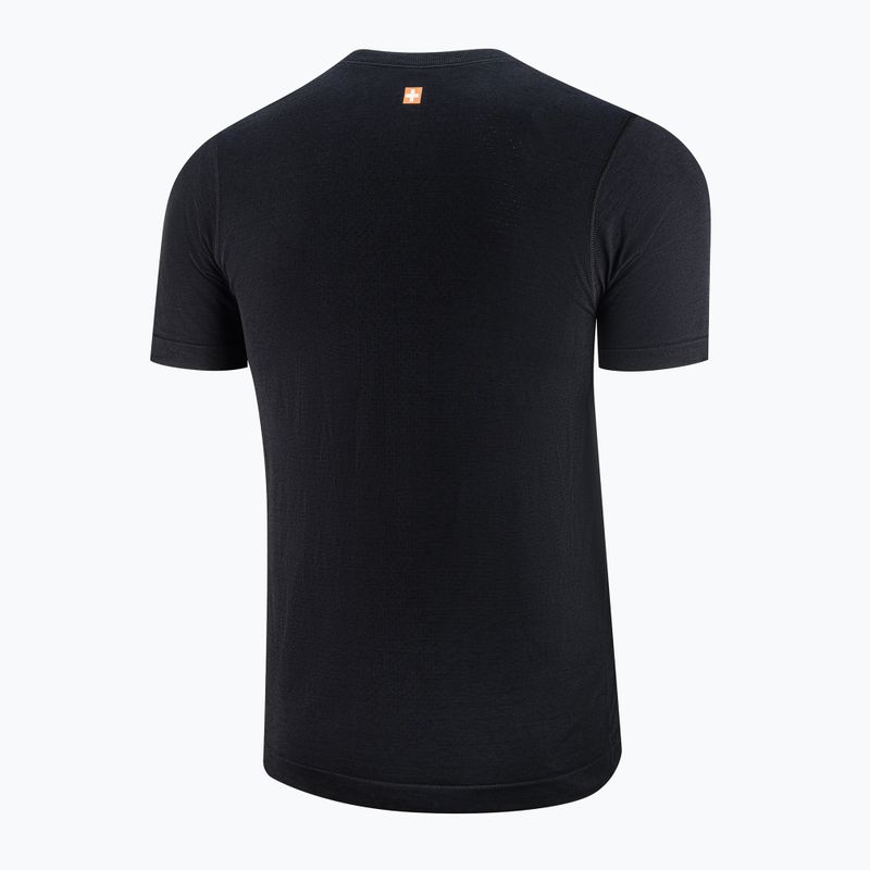 Vyriški termo marškinėliai Brubeck Outdoor Merino Wool Pro SS black/bear 2 4