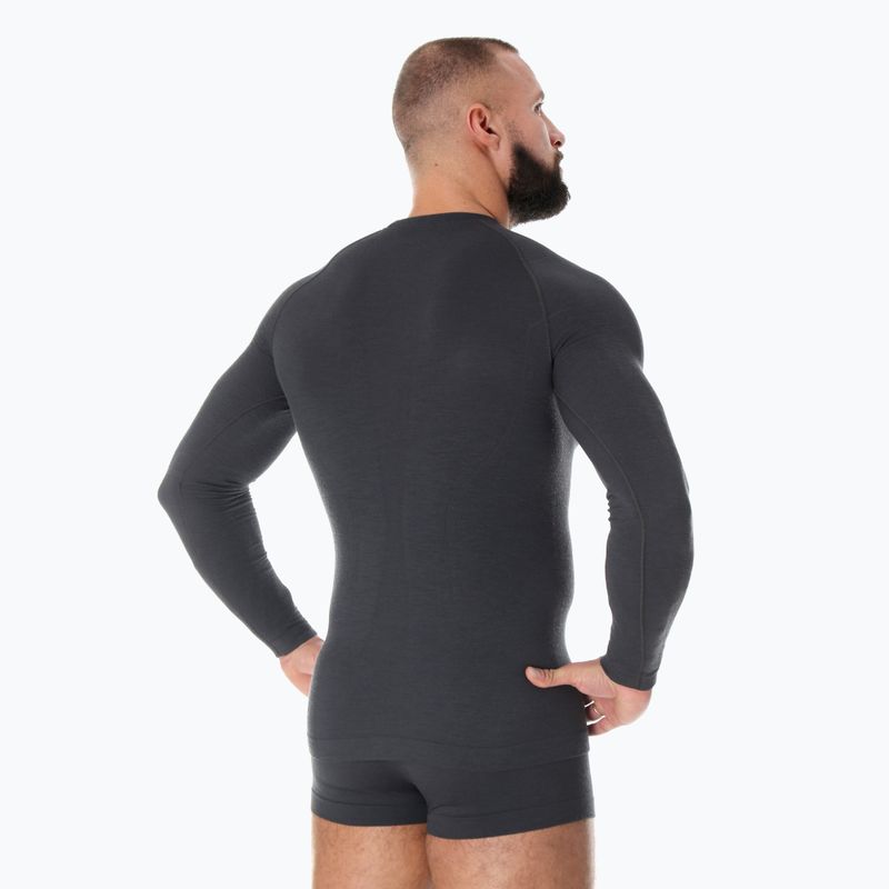 Vyriškas termoaktyvus džemperis Brubeck Merino Active Wool grafito 2