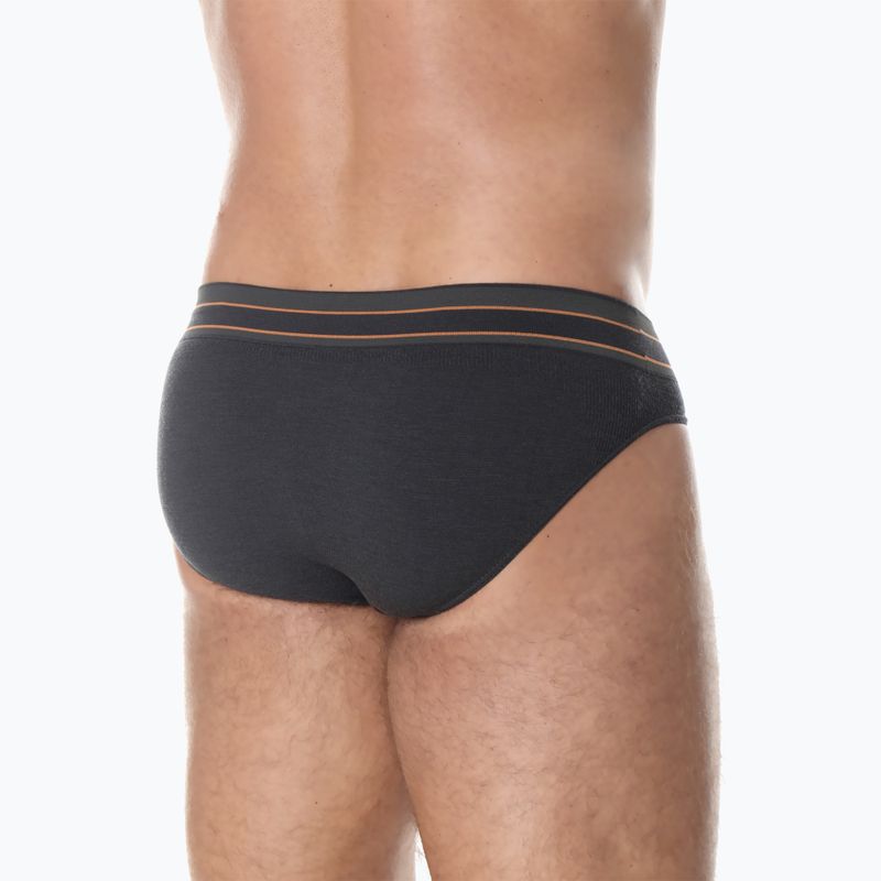 Vyriškos termoaktyvios glaudės Brubeck Active Wool tamsiai pilkos 3