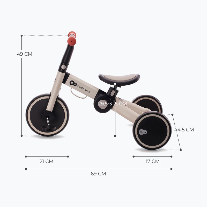 Kinderkraft krosinis triratukas 4TRIKE pilkas 13
