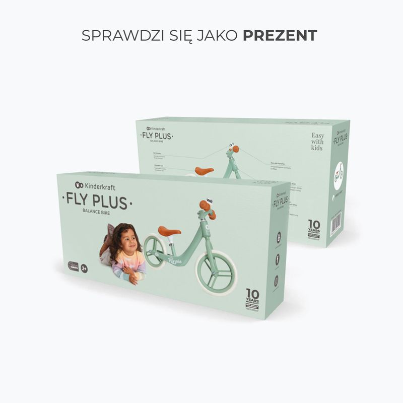 Bėgimo dviratis Kinderkraft Fly Plus fresh mint 10