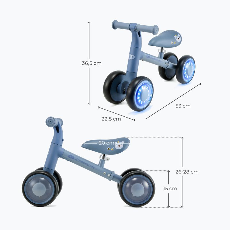 Balansinis dviratukas Kinderkraft Cutie Flash blue 2