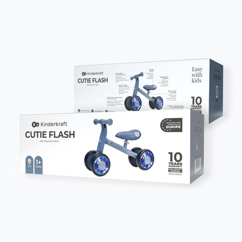 Balansinis dviratukas Kinderkraft Cutie Flash blue 6