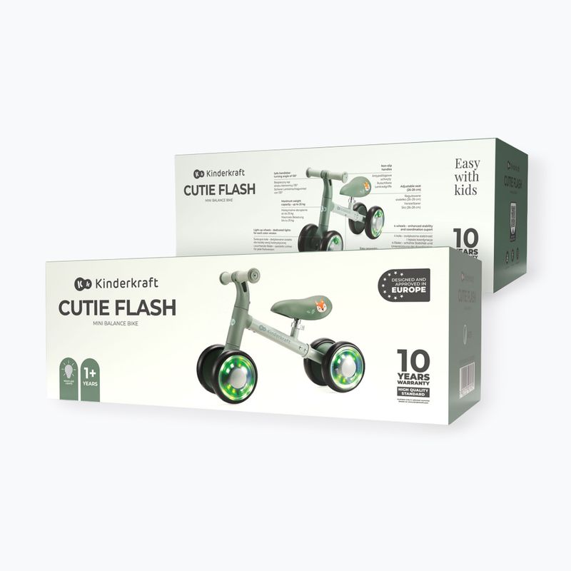 Balansinis dviratukas Kinderkraft Cutie Flash green 6