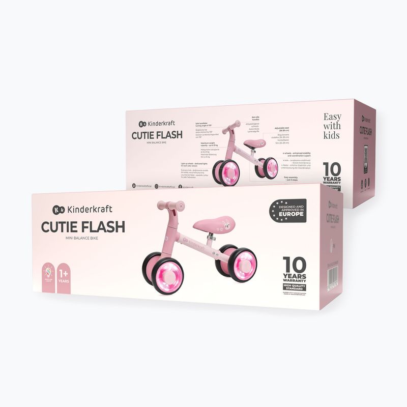 Balansinis dviratukas Kinderkraft Cutie Flash pink 6